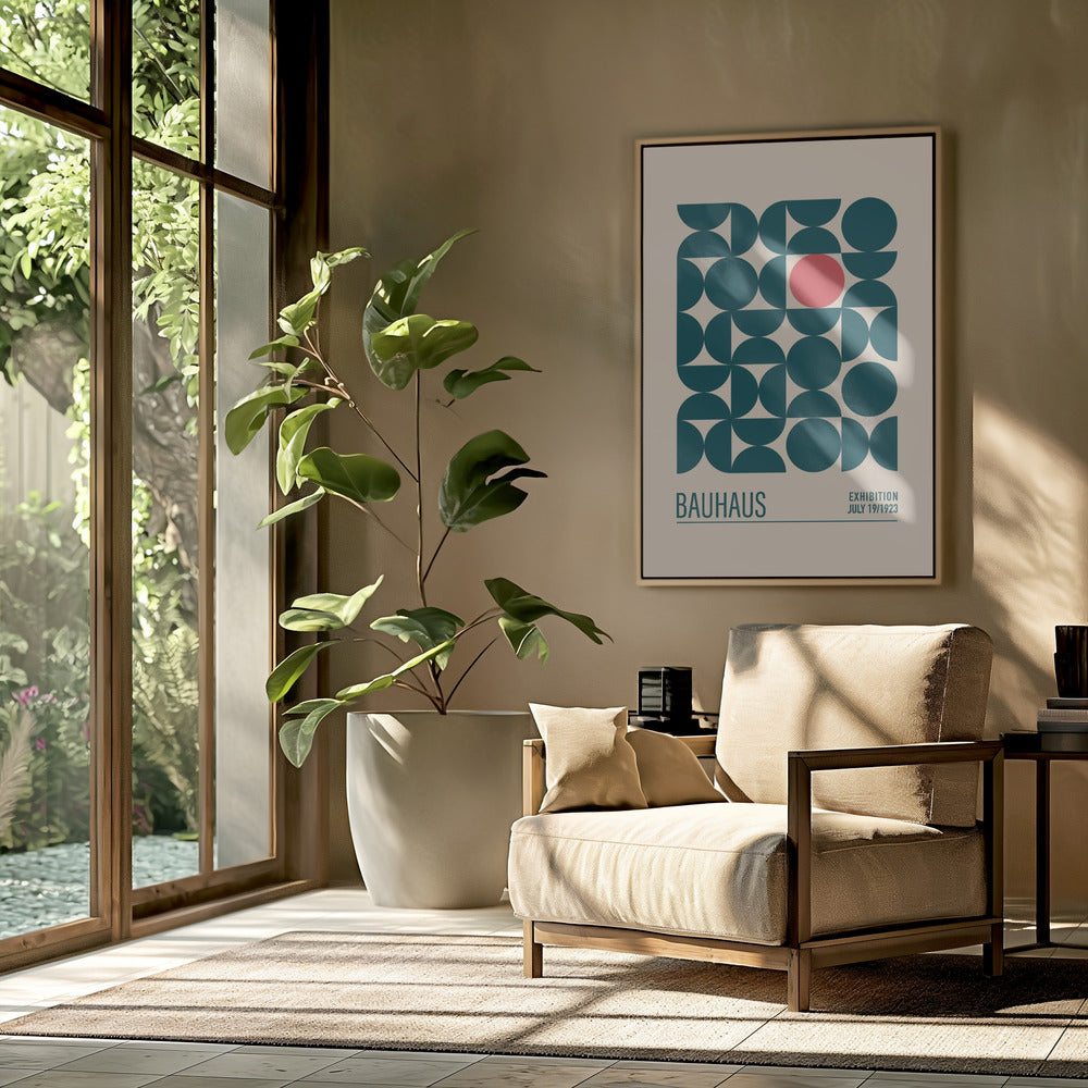 Bauhaus Mavi Kureler Poster